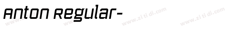 Anton Regular字体转换